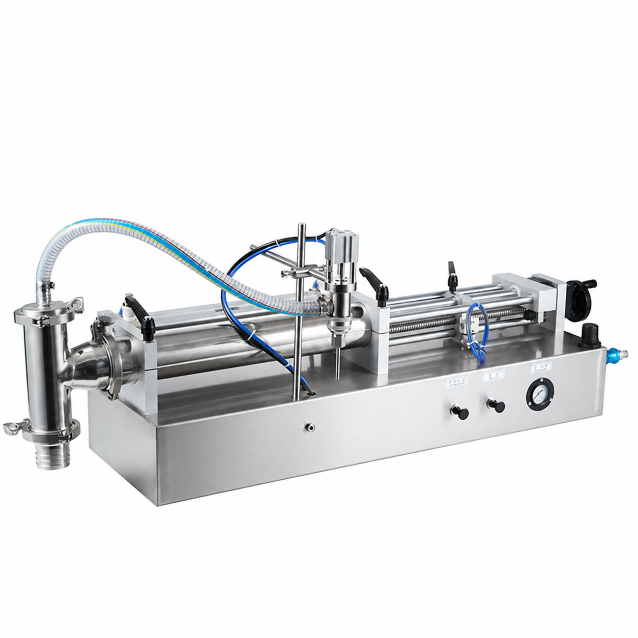 Alternate view of the horizontal liquid filling machine